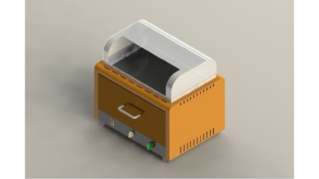 電気式焼き芋機　正面画像